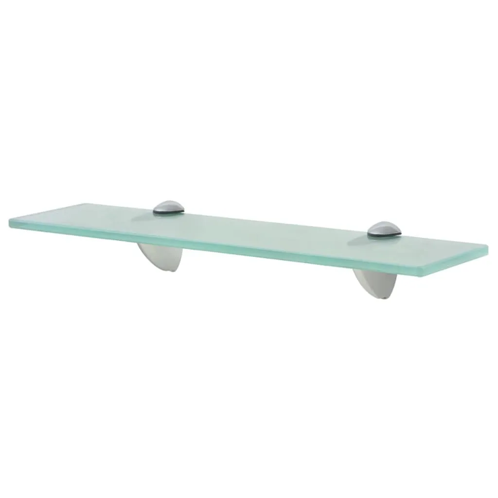 Coppia Mensole Vetro Temperato 40x20 cm 8mm vidaXL con Supporti