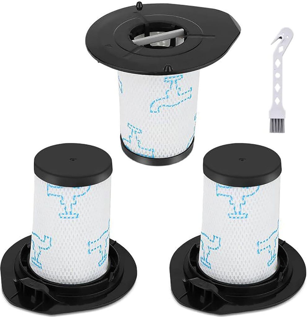 3er-Pack Filter für Rowenta Air Force 460 All in One RH92 Modelle une Air Force Flex 560 RH94 Akku Staubsauger Ersatzteile, Ersatzfilter für Rowe...