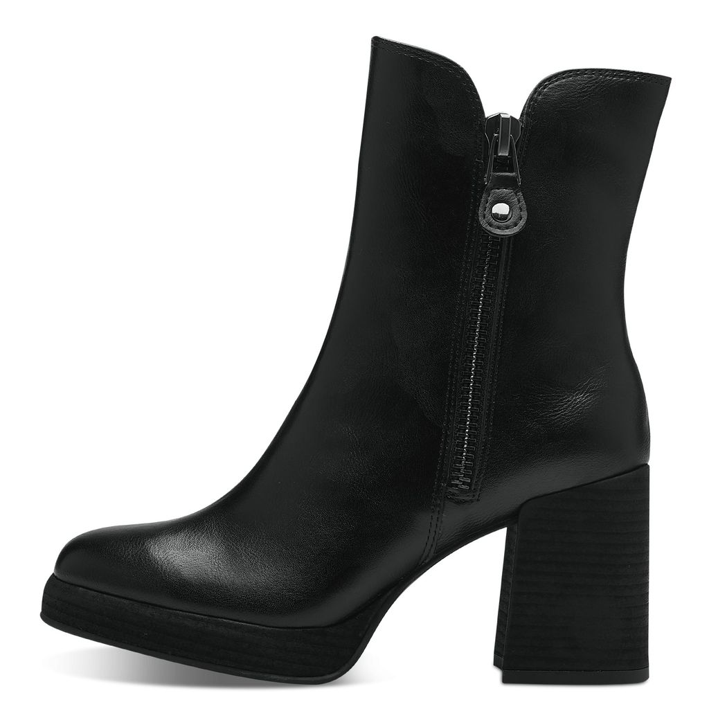 MARCO TOZZI Damen Stiefeletten Mit Absatz – Elegant Mit Reißverschluss, Weiches Textil