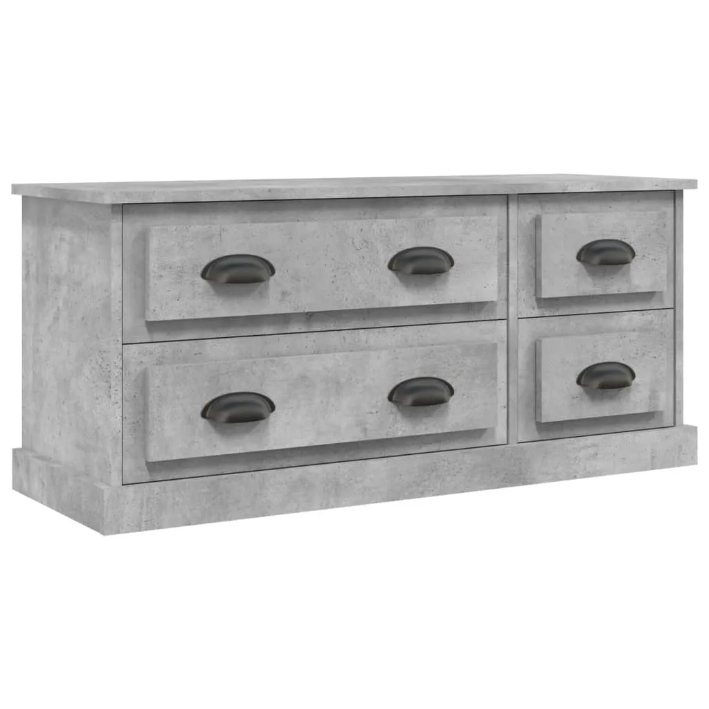Porta TV Grigio Cemento 100x35,5x45 cm | Arredo Minimalista Moderno