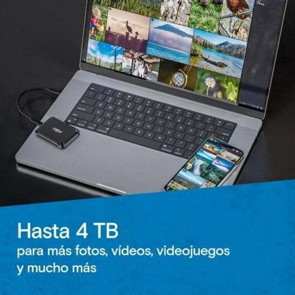 SSD Portable Micron X9 2TB Robuste - Transfert Ultra Rapide 1050 Mo/s - 5
