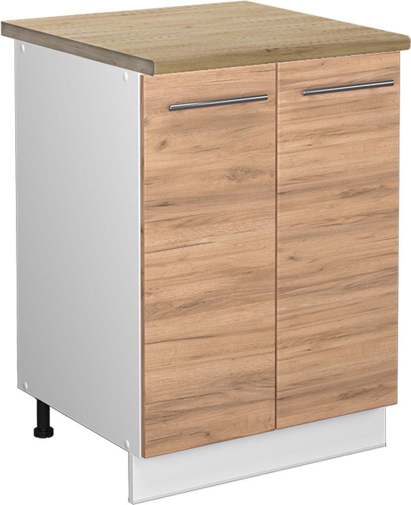 Küchenunterschrank Vicco Fame-Line Goldkraft Eiche 60 cm , AP Eiche, Model 46439