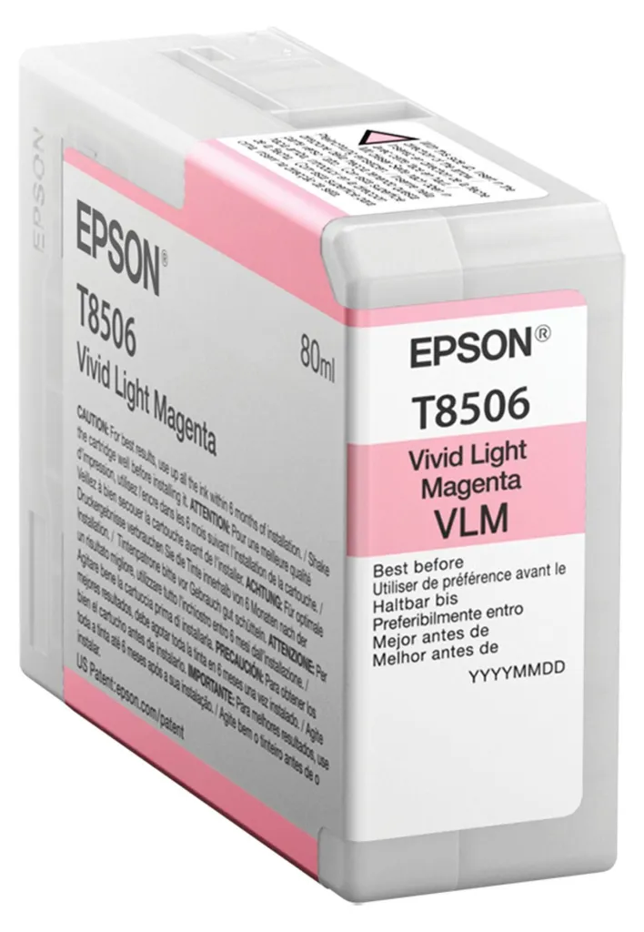 Epson T8506 Magenta Clair T850 Cartouche 80 ml à encre UltraChrome HD