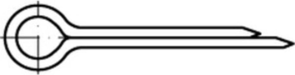 Reyher Splinte ISO 1234 A 4 13 x 71 A 4 (25 Stück)