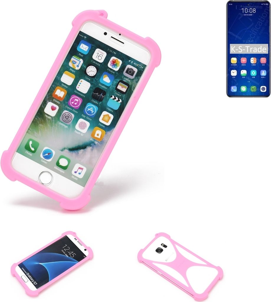 K-S-Trade Handy Hülle kompatibel mit ZTE Axon 31 5G Schutz Hülle Bumper Silikon Schutz Hülle Cover Case Silikoncase Silikonbumper TPU Softcase