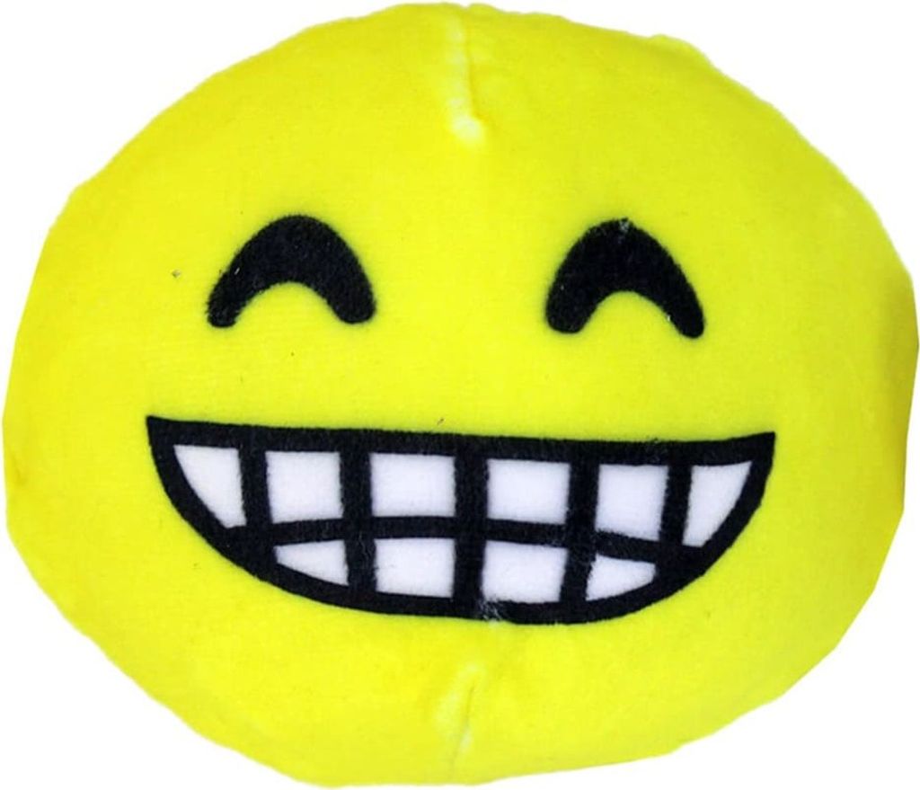 Squeezeball mit dauergrinsenden und zähnezeigenden Smiley - Produktbild 