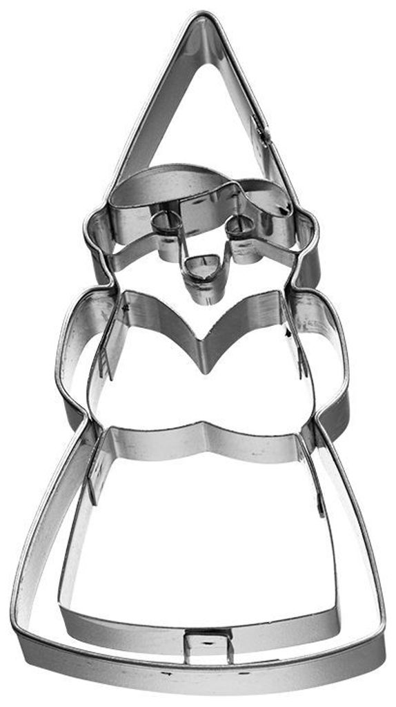 Birkmann Ausstechform Kabauterfrau, Ausstecher, Plätzchenform, Keks, Plätzchen, Edelstahl, 8.5 cm, 197534