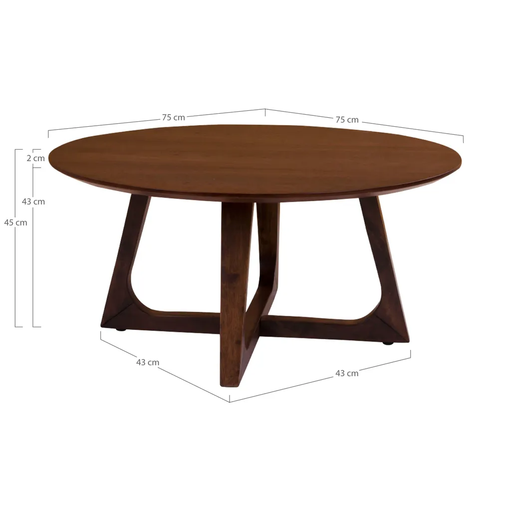 Table Basse Hellerup - Table de Salon Design Scandinave en Bois Clair - 3