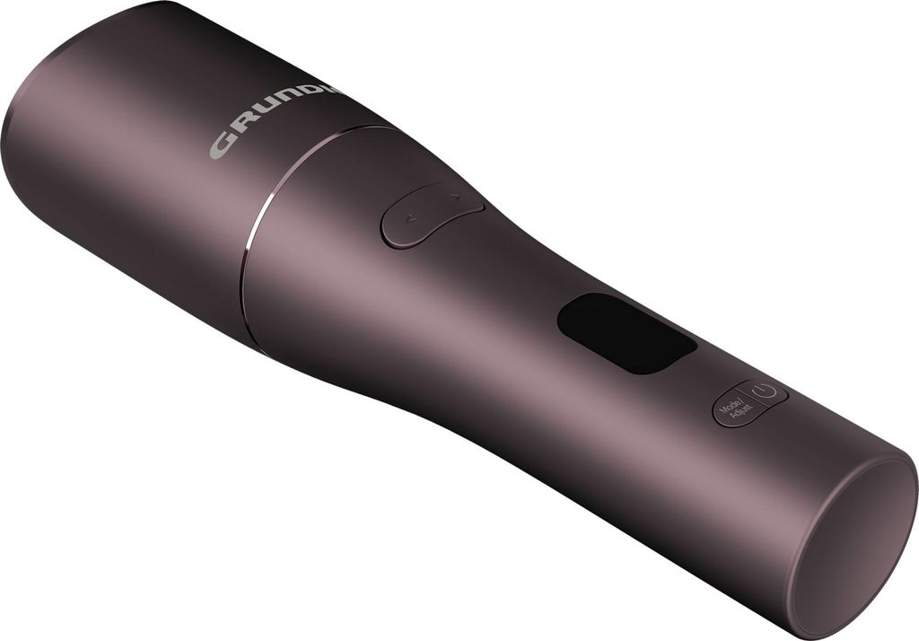 A product shot of a curling iron on a white background.