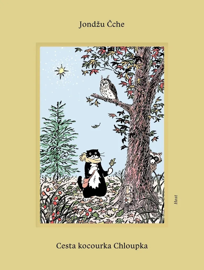 Cesta kocourka Chloupka, album avec illustrations poétiques chats