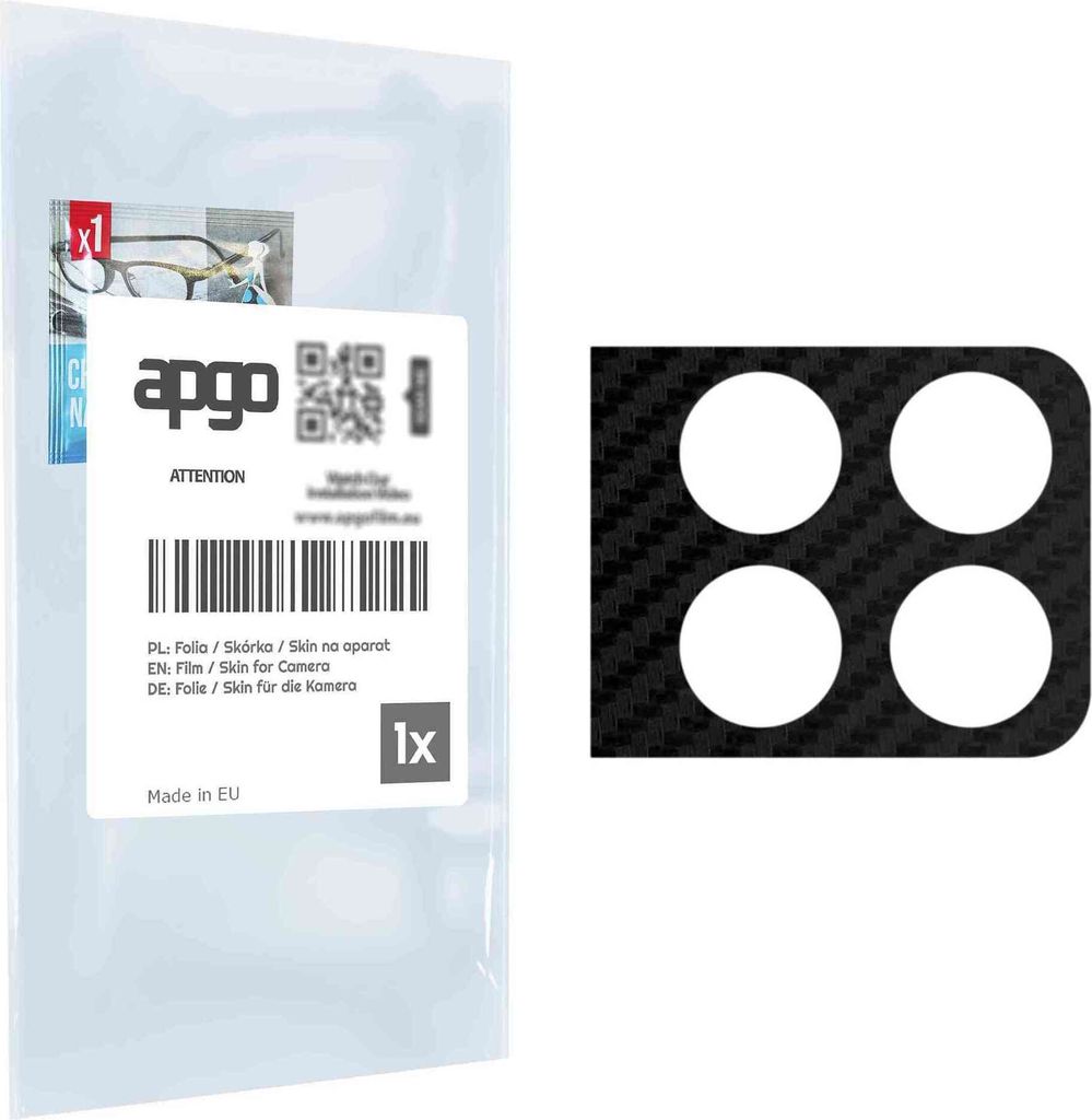 apgo Objektivschutz-Folie, Kameraschutz kompatibel mit OnePlus 10 Pro Extreme Edition, Carbon-Imitation, Rückseite Schutzfolie für Kamera-Insel, ...