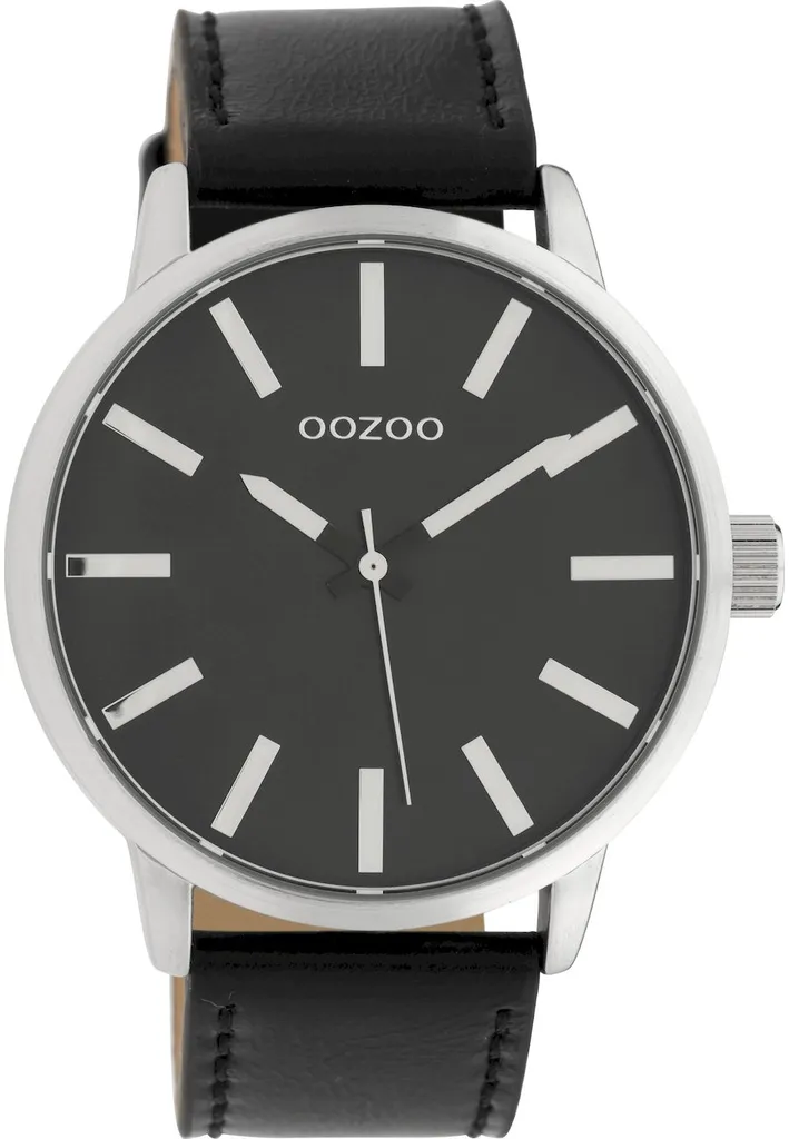 Montre Homme Oozoo C10034 Noir et Argent - Boîtier Acier Inoxydable