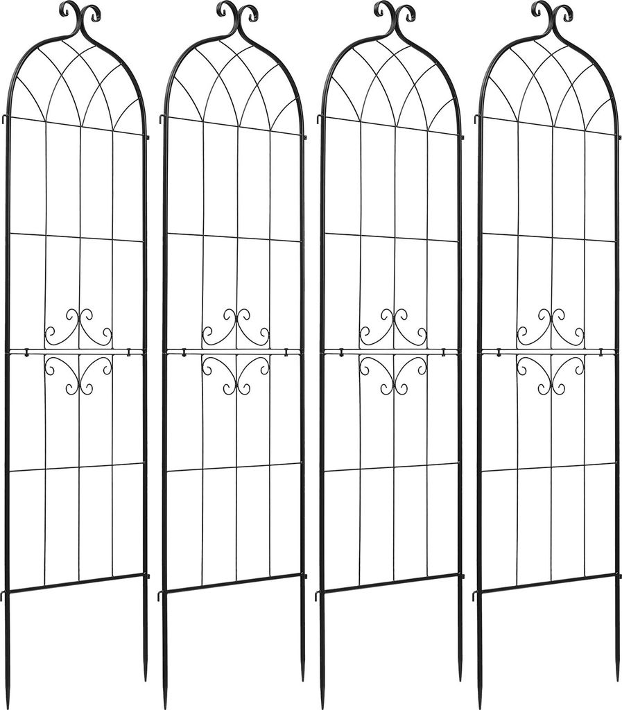 SucceBuy Griglia metallica, 180 x 52,5 cm, set da 4, con Immagine del prodotto 