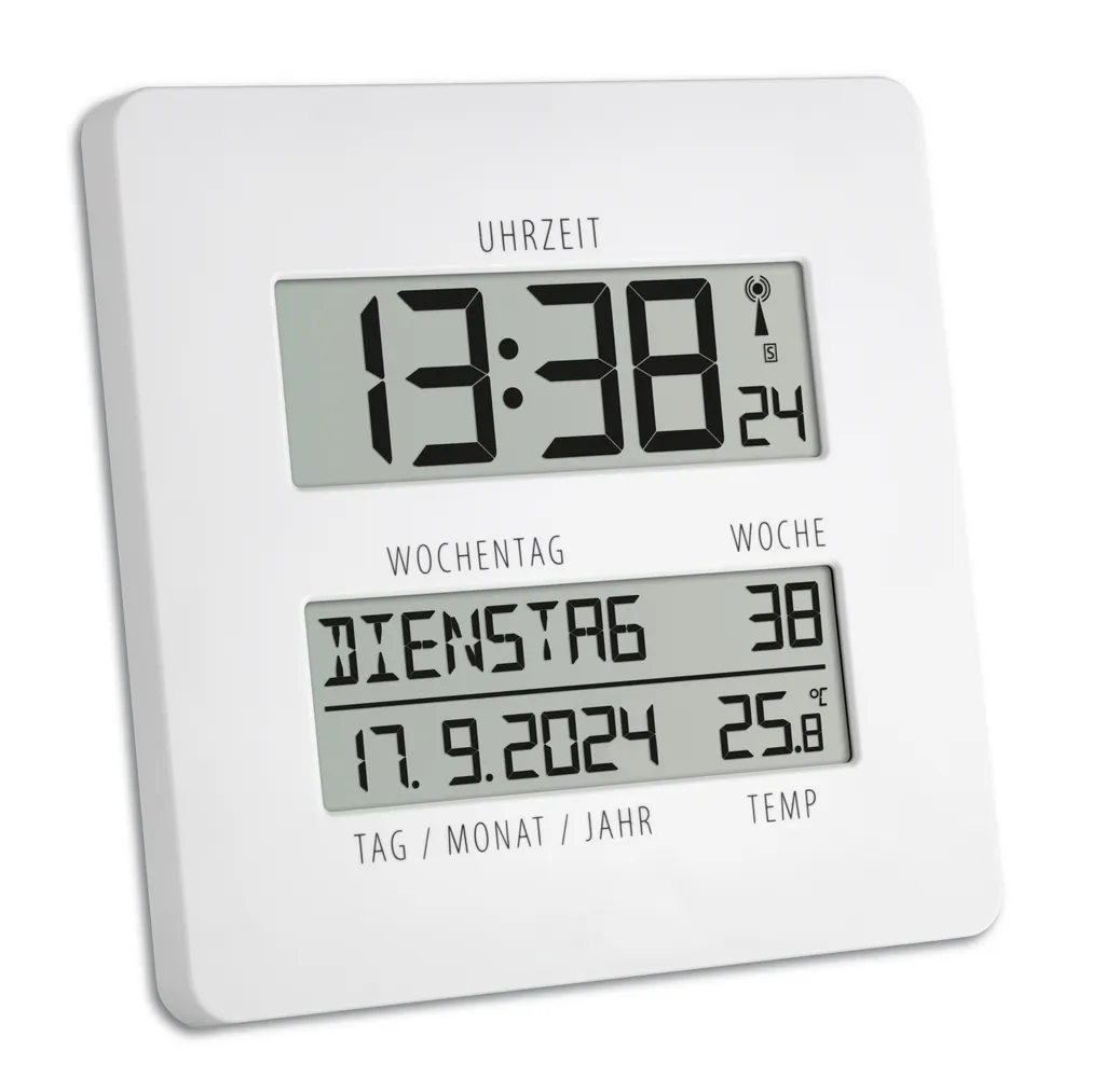 OFFERTA TFA 60.4509.02 Orologio Parete Digitale Bianco - Prezzo Shock