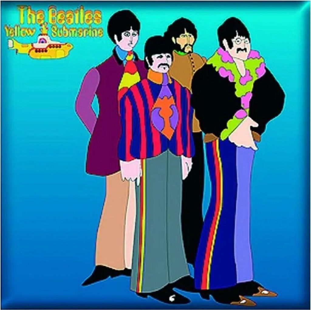 The Beatles - Kühlschrank-Magnet "Yellow Submarine Sea Of Science" RO9546 (Einheitsgröße) (Bunt)