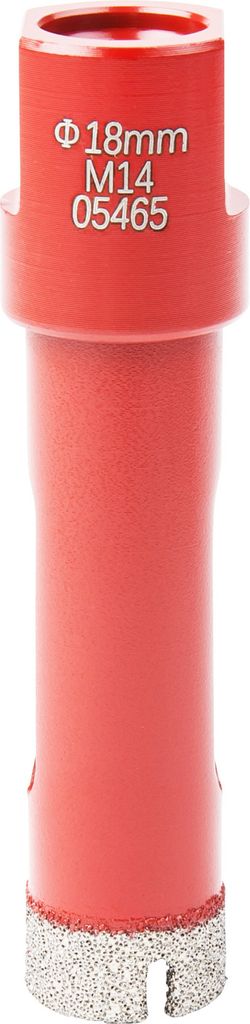 STIER Profi Diamant Fliesen Bohrkrone, M14, Fliesenbohrer mit Durchmesser 18 mm, Diamant Bohrkrone, passend für Winkelschleifer mit M14 Gewinde, D...