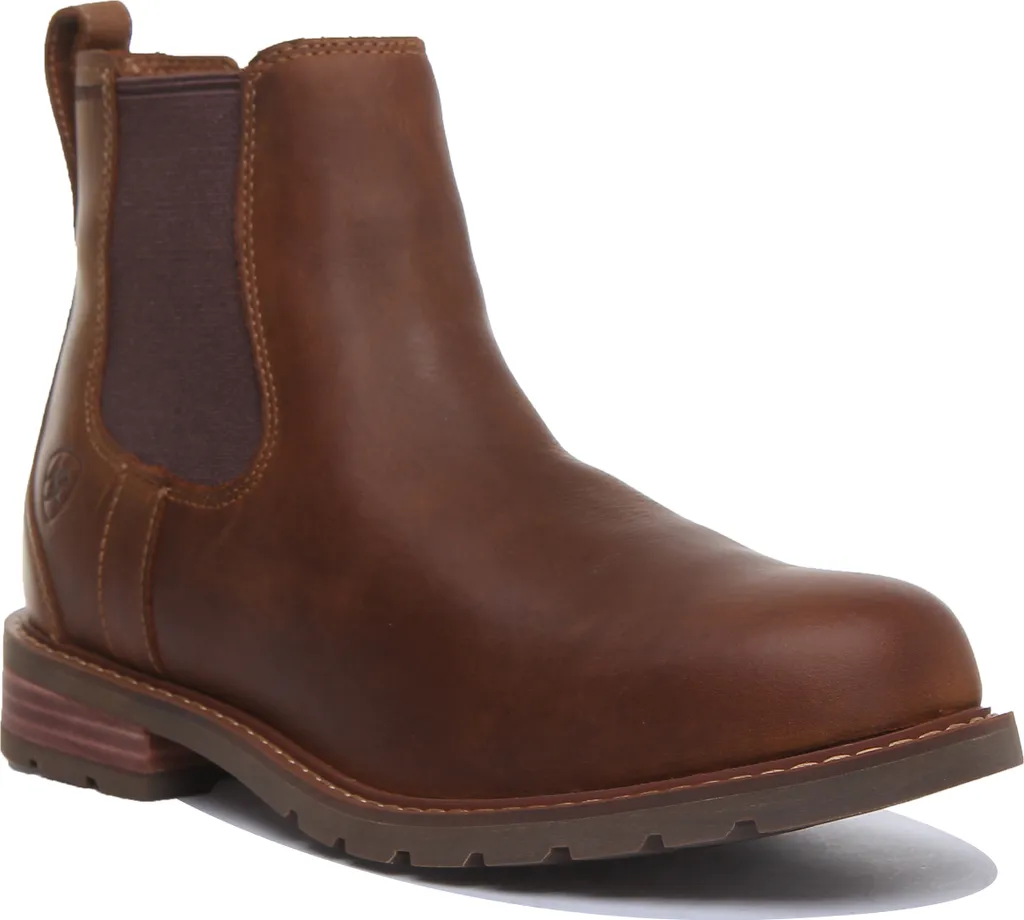 Bottines Chelsea Homme Ariat Wexford H2O Marron Imperméables en Gore-Tex