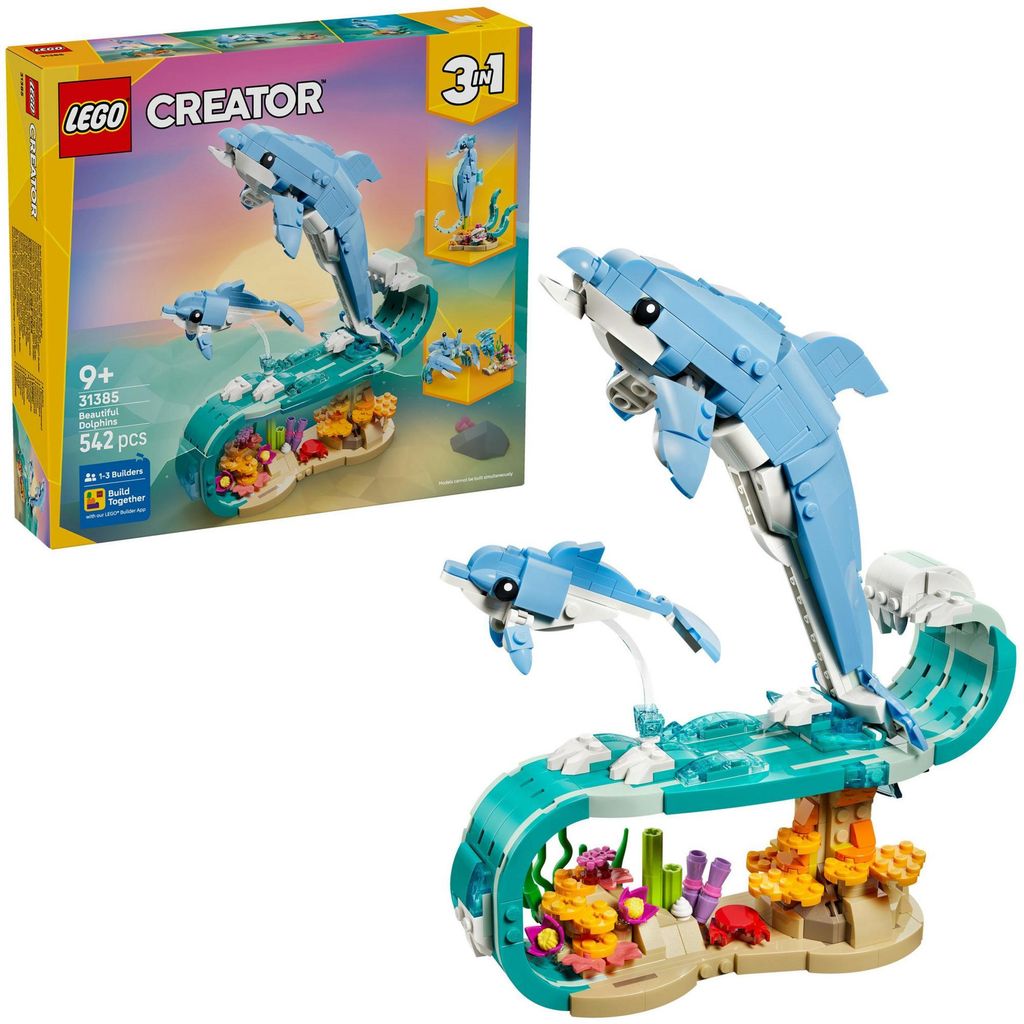 LEGO Creator 3 v 1 Morské zvieratá Nádherné delfíny 31385 Obrázok produktu 