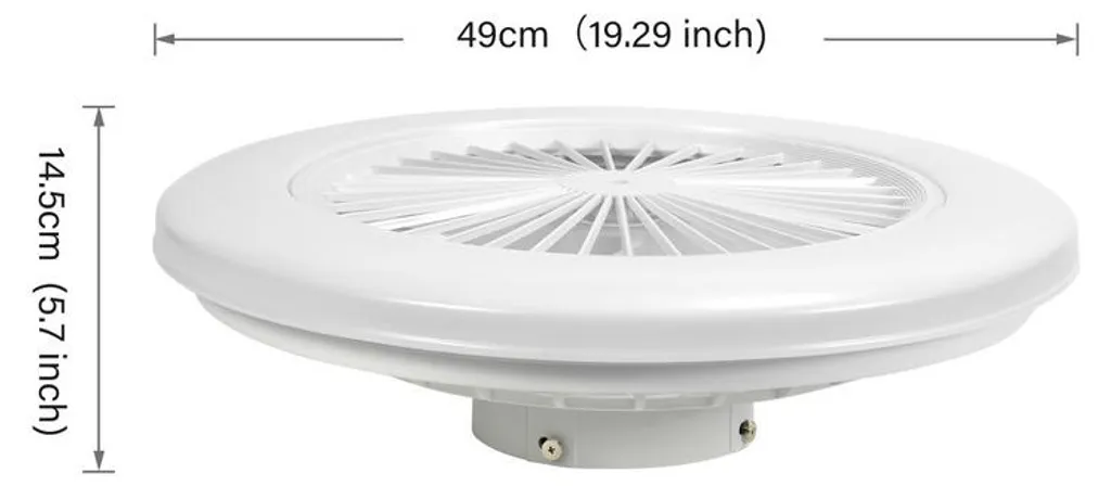 Aopunly Ventilatore Silenzioso per Bambini con Luce RGB e Telecomando - 2