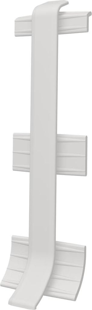 VILO Verbinder für Sockelleiste LINELA - Wasserfestes PVC - Perfekte Farbanpassung - 2 Stück - 55x20mm - Hellgrau
