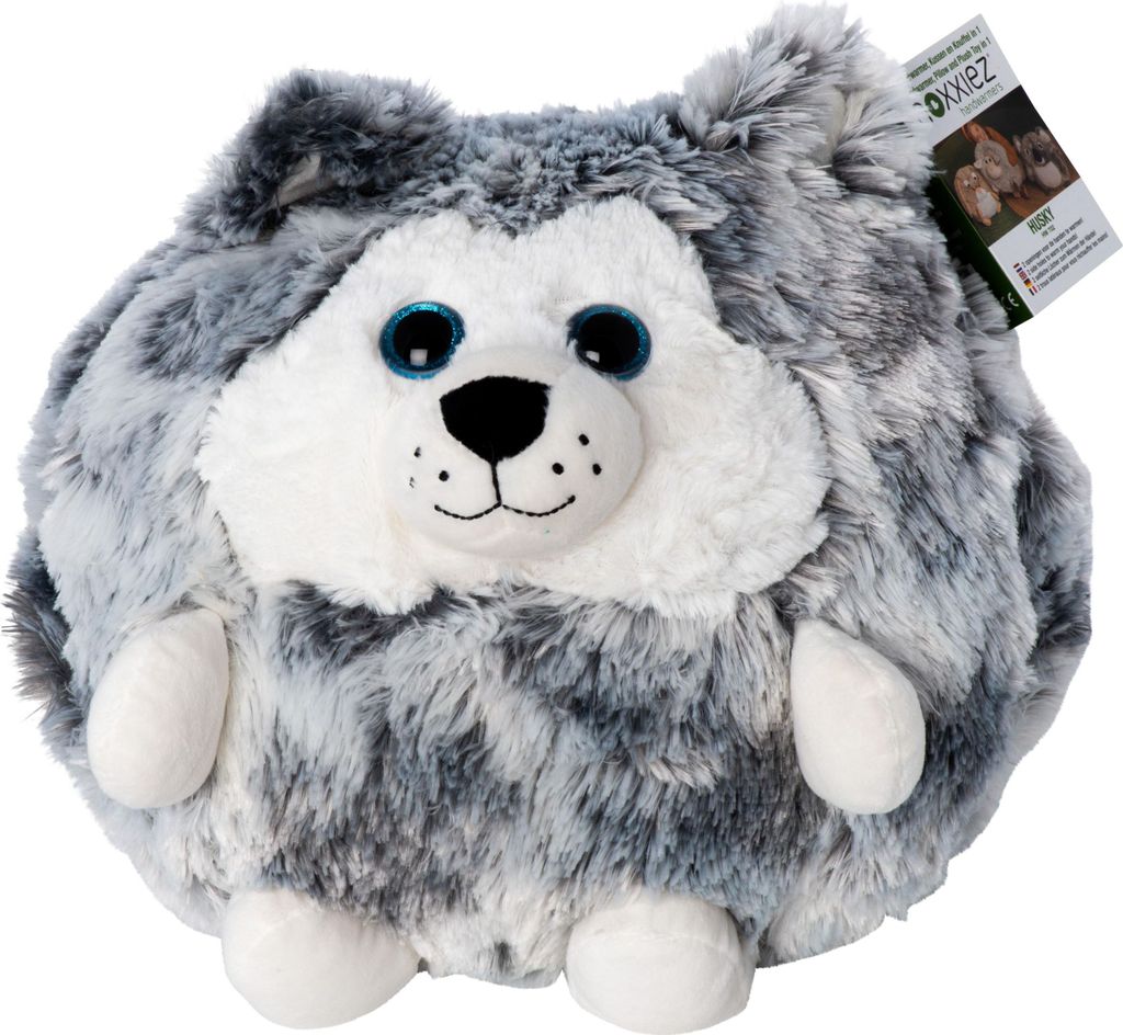Accogliente scaldamani Noxxiez - cuscino di peluche Husky - Immagine del prodotto 