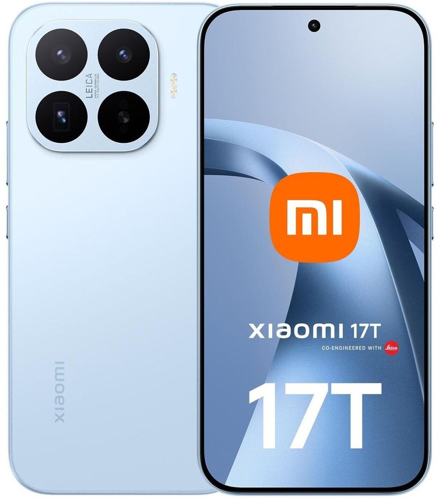 Xiaomi 17T 5G, dual SIM, 12GB RAM, 512GB opslag, blauw Productafbeelding 