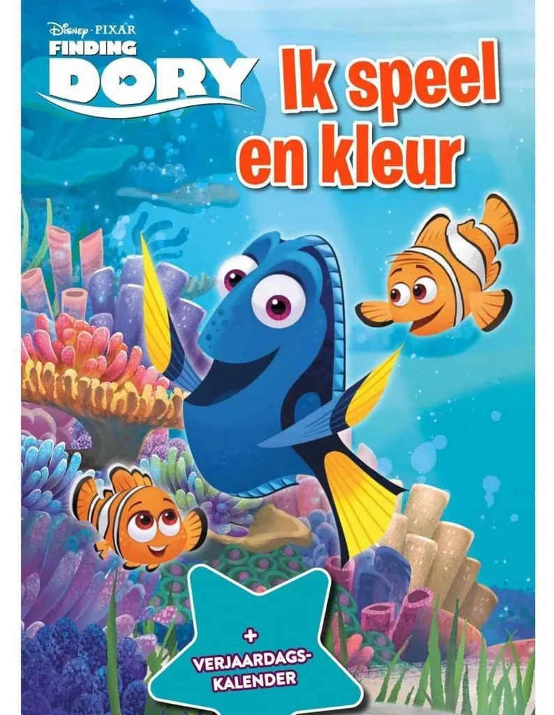Livre de jeux Le Monde de Dory avec activités tactiques et couleurs