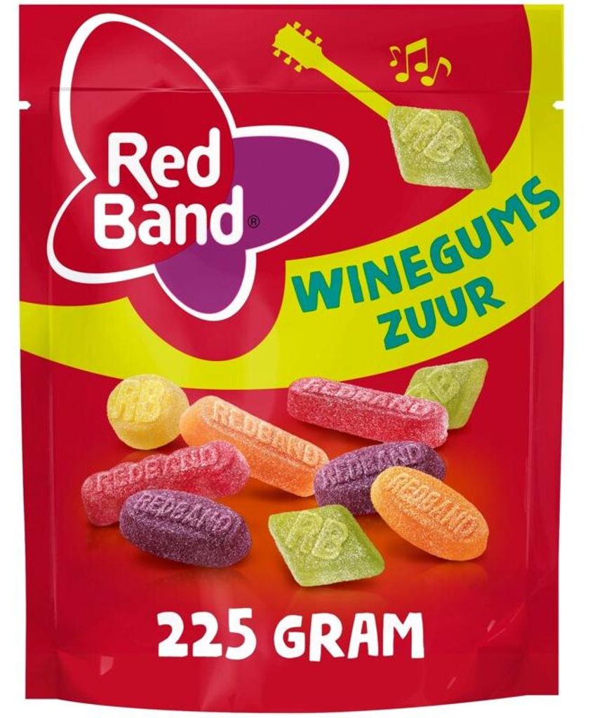Red Band Winegums Sauer 235g – Fruchtig-saure vegane Produktbild 