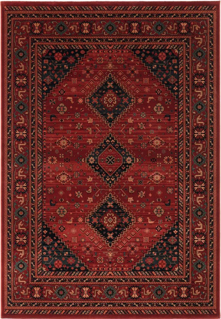 Tapis en Laine Kashqai 4345 300 - Finition Royal Heritage 67x130 cm