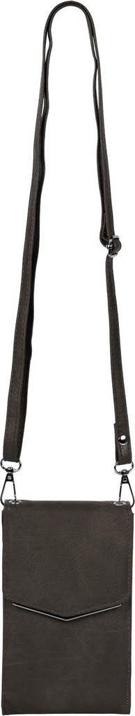 styleBREAKER Mini Umhängetasche mit V-Klappe und Metall Detail | kleine Handytasche zum Umhängen | elegante Crossbody Bag mit Kartenfächern für...