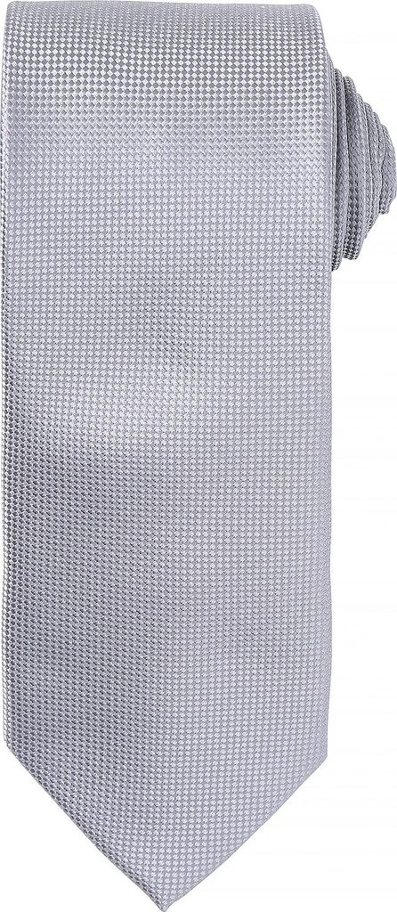 Herren Krawatte mit dezentem Waffelmuster (2 Stück/Packung) RW6942 (Einheitsgröße) (Silber)