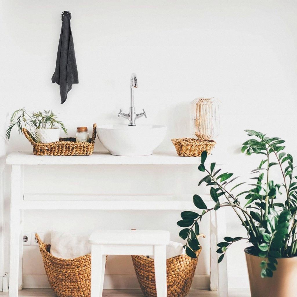 Geschirrtuchhalter, 6 Stück Selbstklebender Handtuchhalter, Handtuchhaken Runden Handtuchklemme, ABS Geschirrtuchklemme für Bad Küche und Haushal