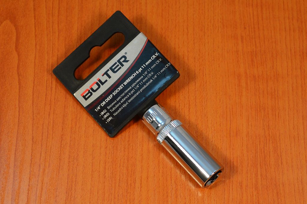 Stecknuss Steckschlüssel Einsätze tief Nüsse lang Nuss 6 kant - 1/4" - 11mm