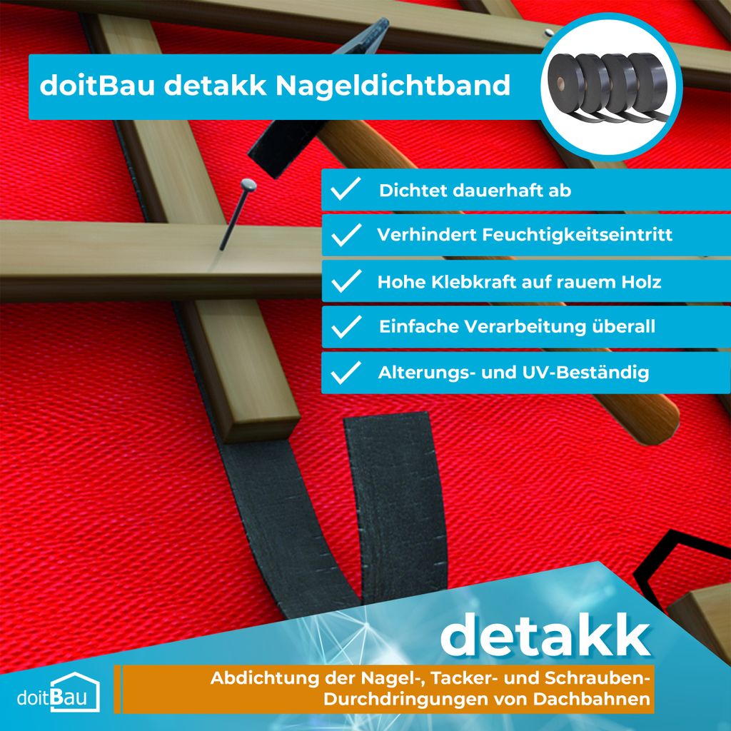 Selbstklebendes Multistick-Dichtband UBBINK - 25 Mm X 30 M - 810110