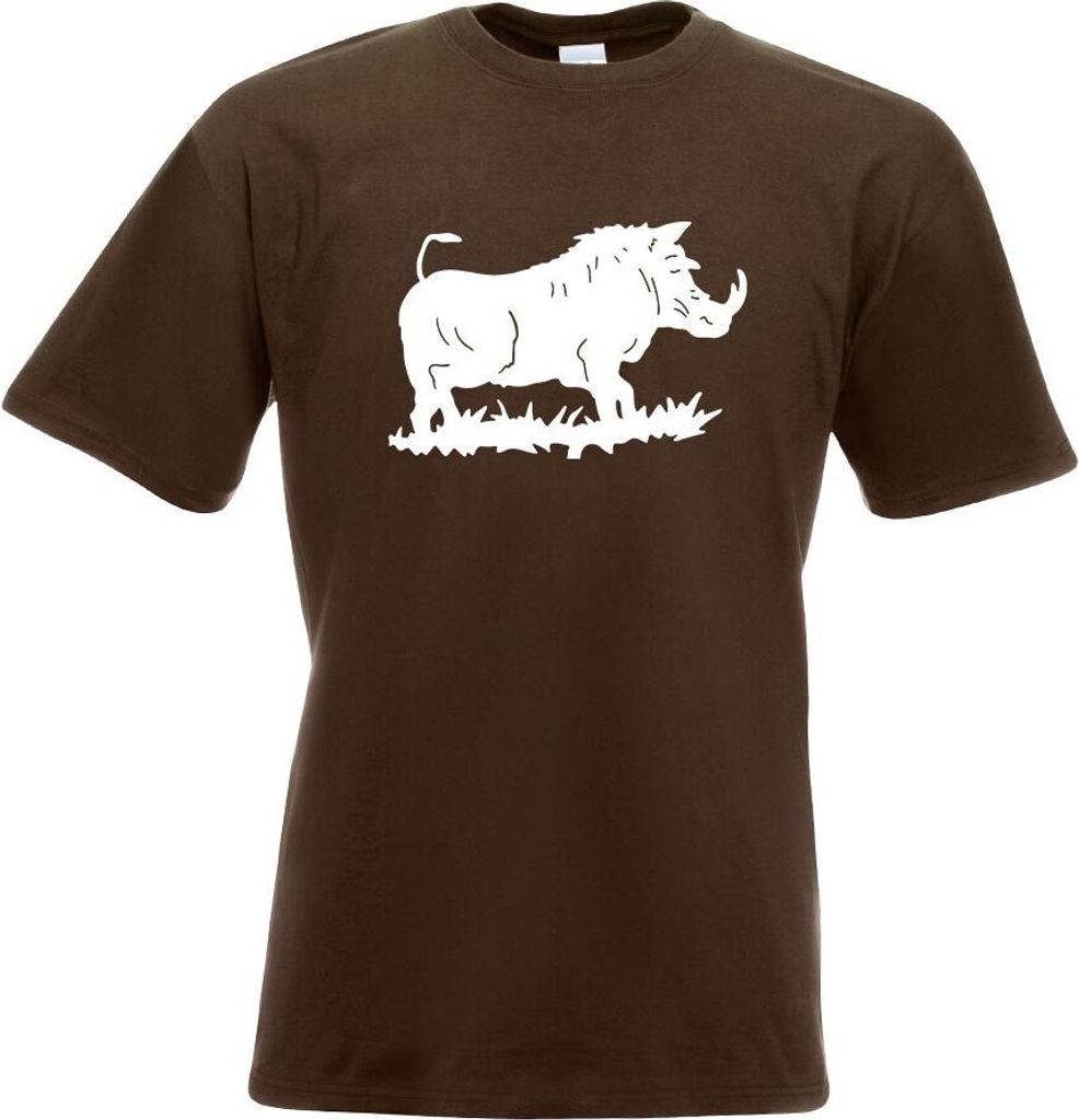 Kiwistar - T-Shirt - Chocolate - Wildschwein Motiv 2 - Keiler Herren Funshirt Bedruckt Design Sprüche Spruch Motive - mit Motiv Bedruckt - Funshir...