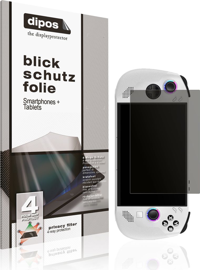 Blickschutzfolie für Lenovo Legion Go S matt Schutzfolie Folie Display Schutz dipos
