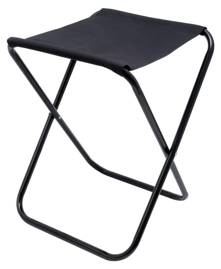 Basic Nature Klapp Hocker schwarz Produktbild 
