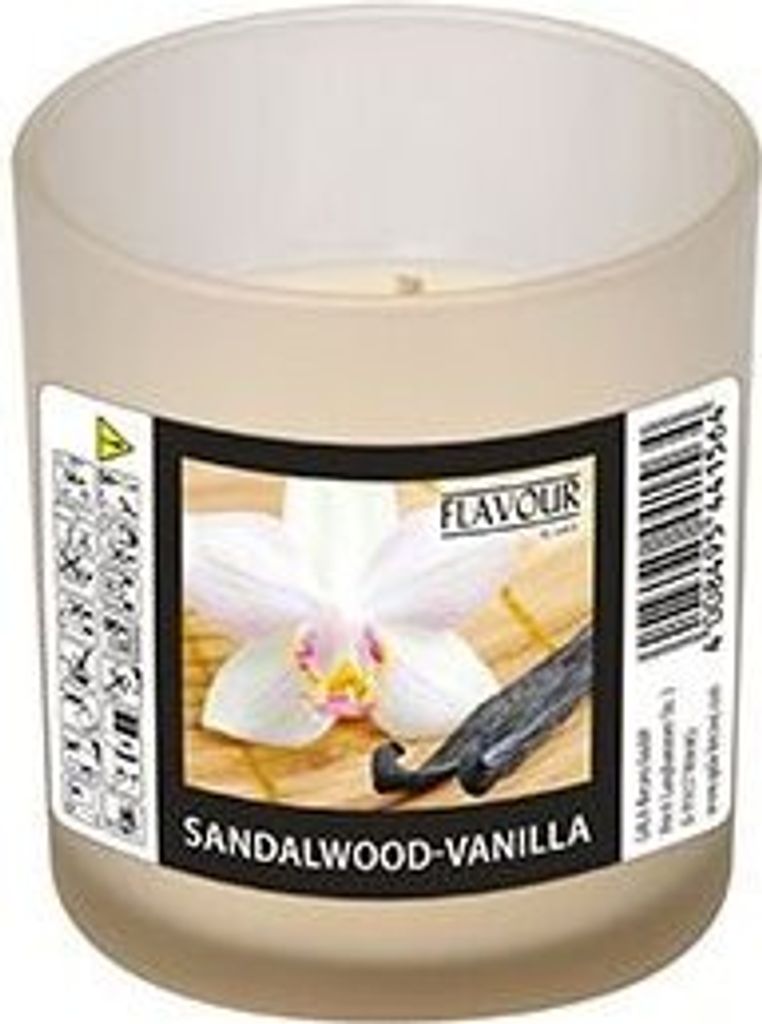 Flavour by GALA 6 Duftkerzen im Glas Ø 70 mm · 77 mm elfenbein - Sandalwood-Vanilla Indro
