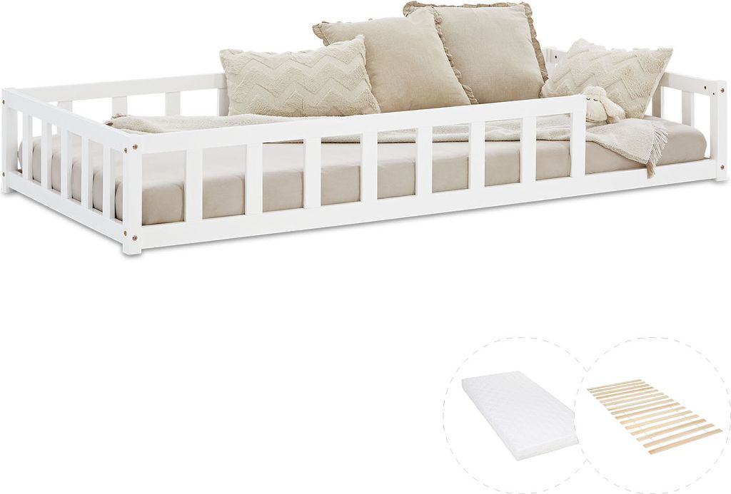 Lit D'Enfant 90x200 cm avec Matelas Lit Montessori avec Image du produit 