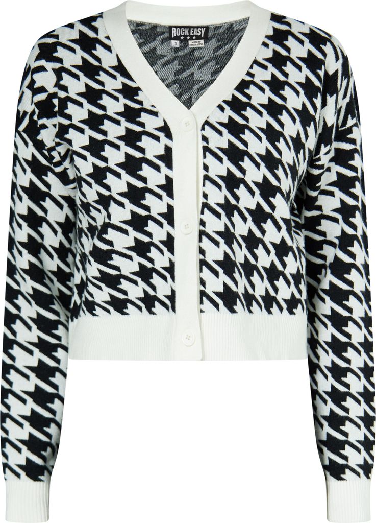 ROCKEASY damen strickjacke - weiss, S