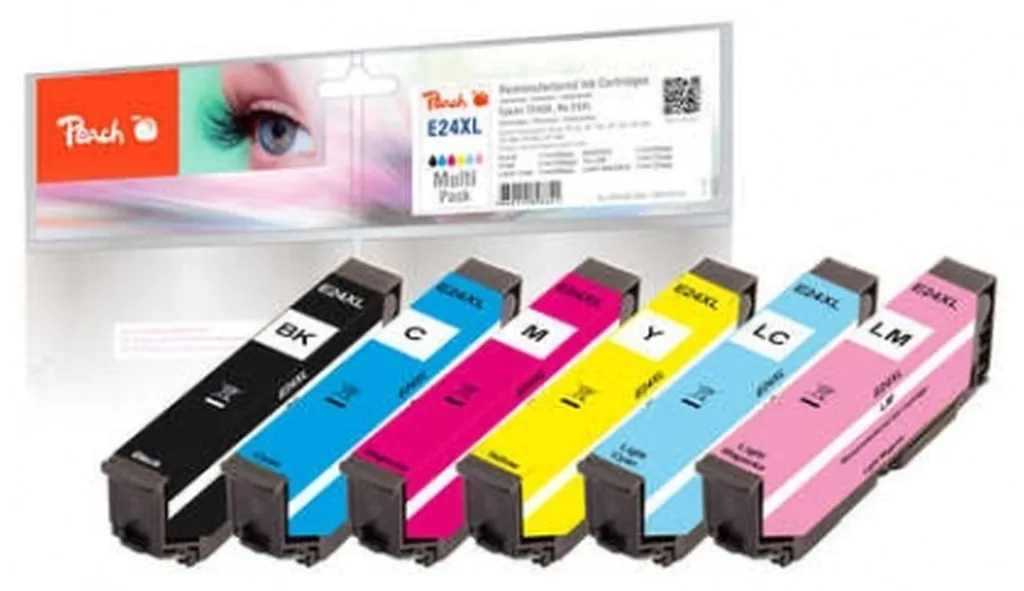 Pack de 4 Cartouches d'Encre T2438 No.24XL pour Imprimante Epson XP