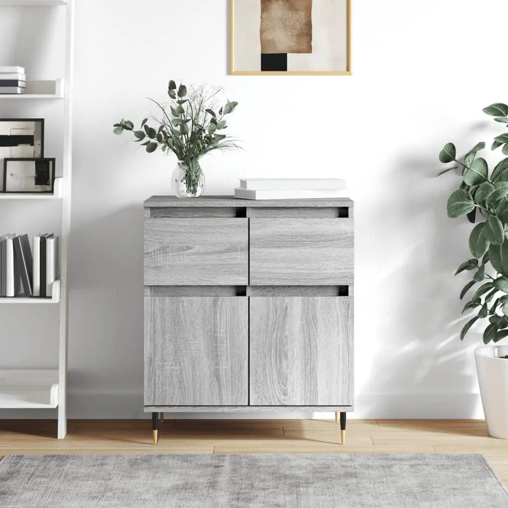 vidaXL Credenza Grigio Sonoma 60x35x70 cm - Mobile Sicuro e Capiente