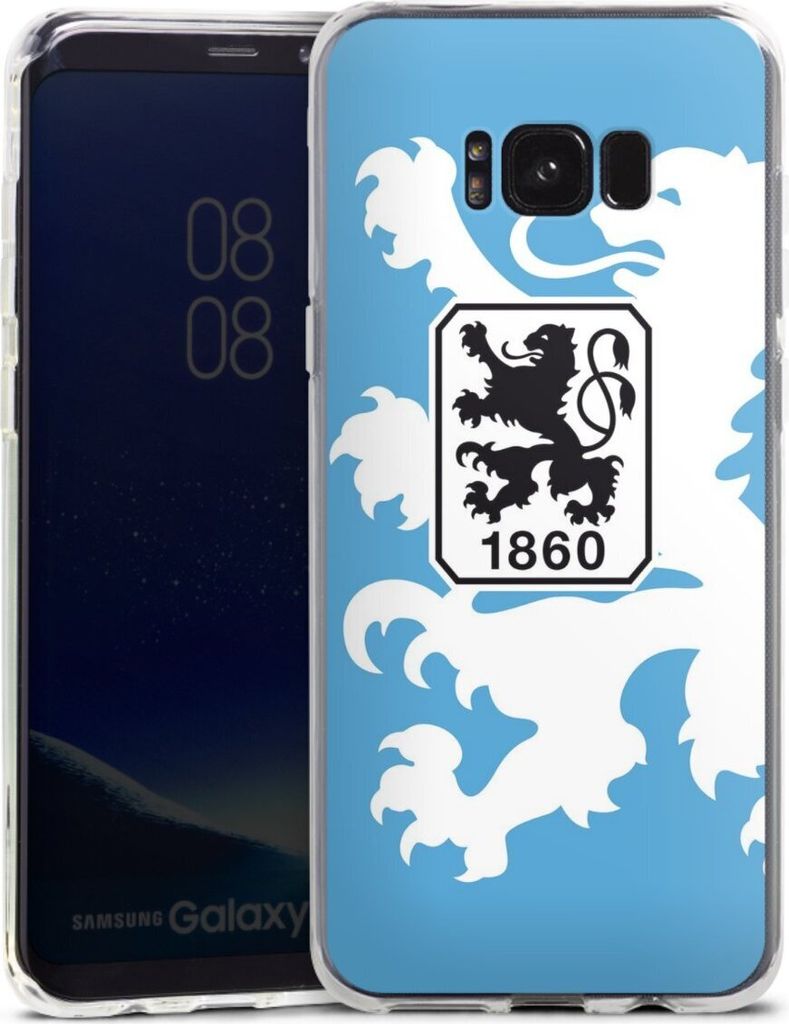 DeinDesign Handyhülle für Samsung Galaxy S8 Plus Silikon Hülle Case Smartphone Schutzhülle Offizielles Lizenzprodukt TSV 1860 München Wappen