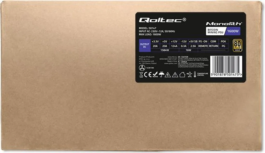 Alimentation modulaire 24V Qoltec 50147 haute performance avec 60W - 12