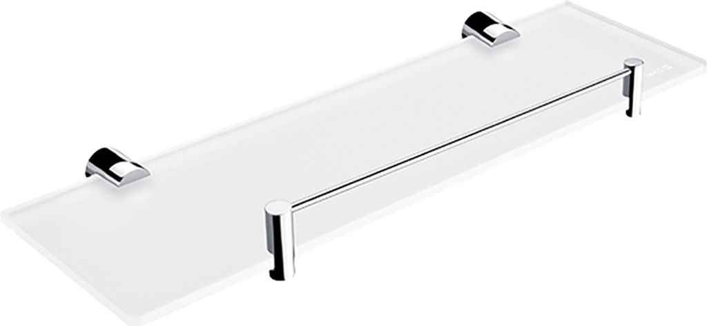 Nimco Bormo - Regal mit Einfassung, 400 mm, Milchglas / Chrom BR 11091BX-40-26