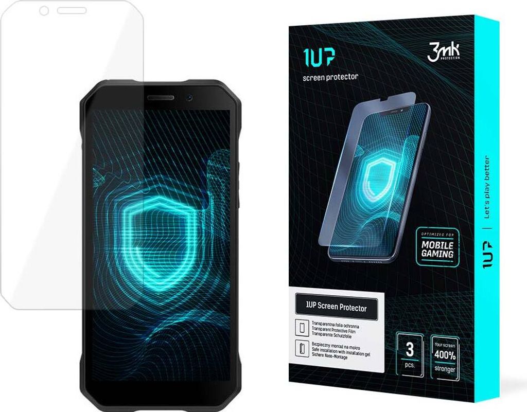 3mk Display Schutzfolie 1UP für Doogee S61 transparent Gaming (3 Stück)