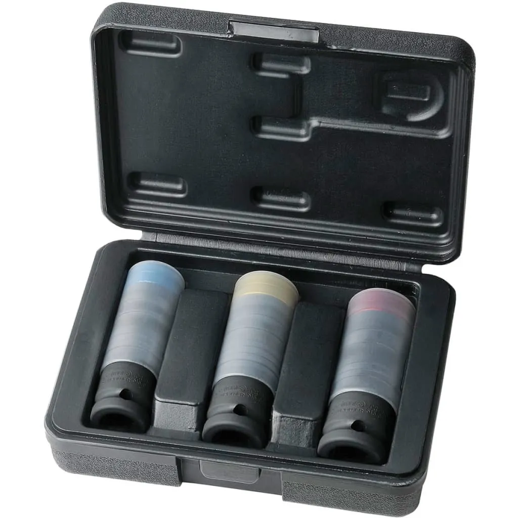 KS Tools SLIMPOWER Jeu de 3 douilles à choc 1/2 robustes 515.0890