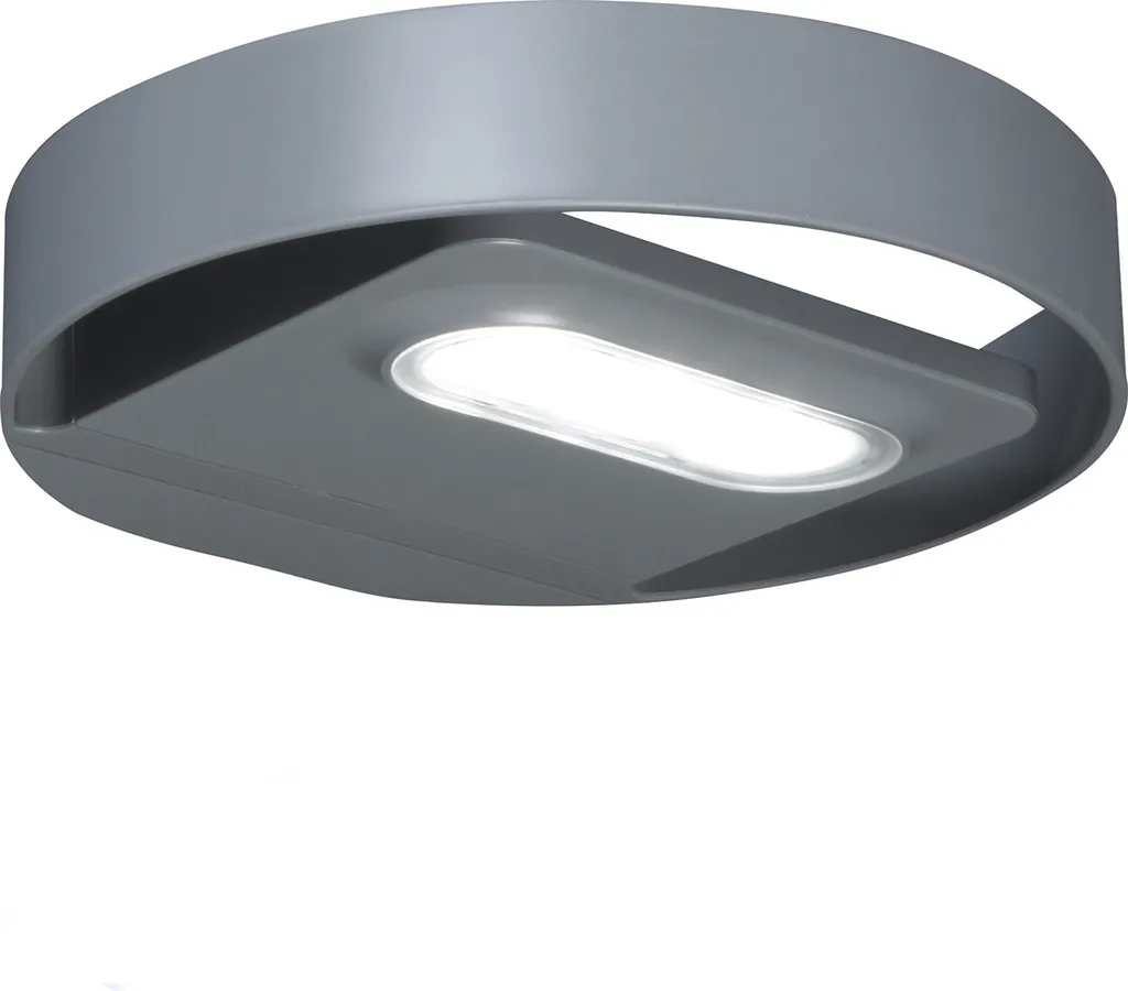 Lampe solaire murale LED 3W IP44 GB130 : Applique d'extérieur noire