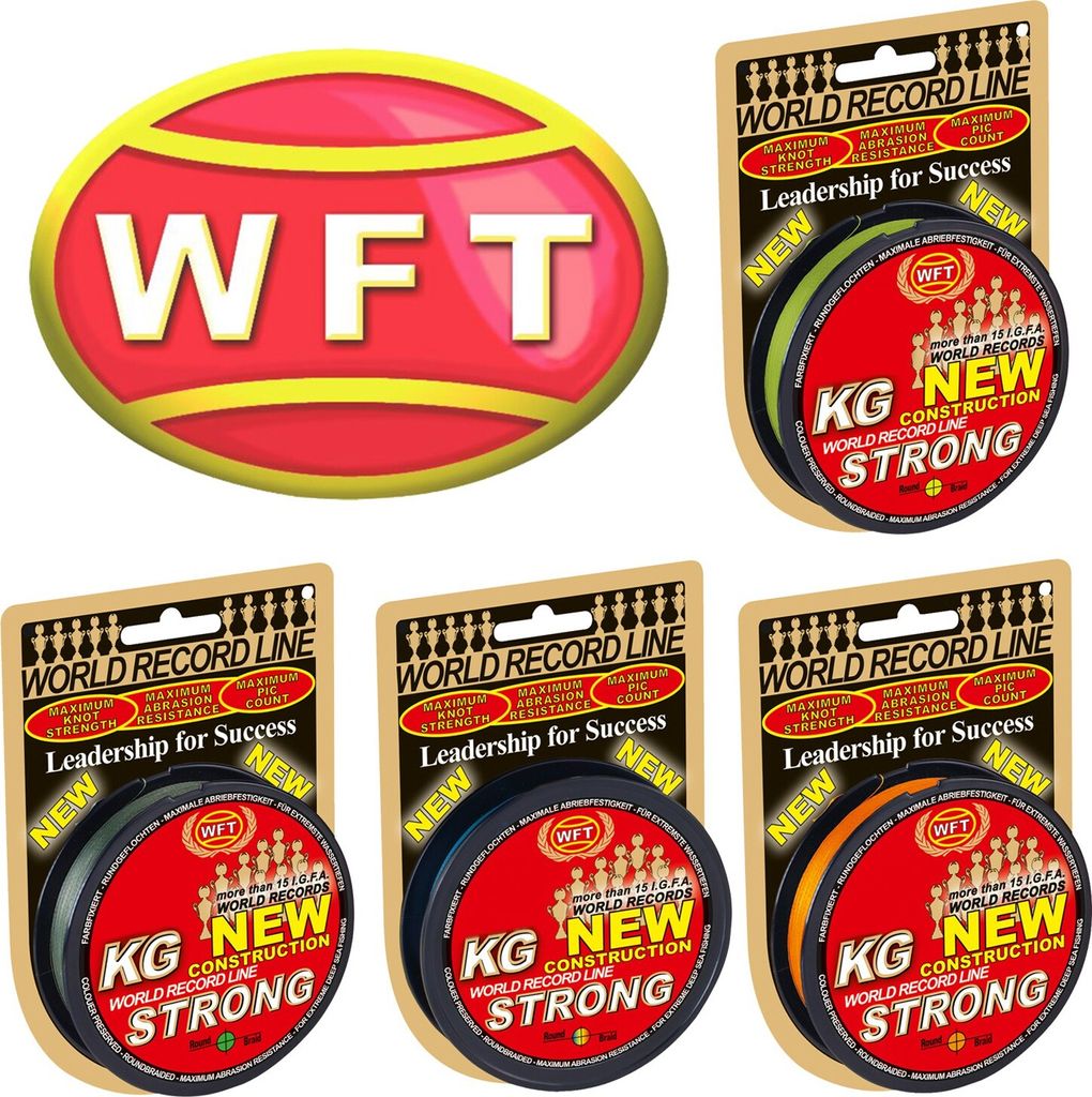 WFT Schnur KG Strong Chartreuse Länge 300m ø 0,32mm