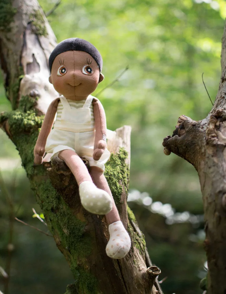 Cadeau de Naissance : Doudou Fern Ecobuds Rubens Barn Souple et Lavable - 6